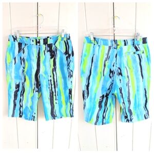 ⛳ SOLD Jamie Sadock Vibrant Long Golf Shorts NWOT sz 12